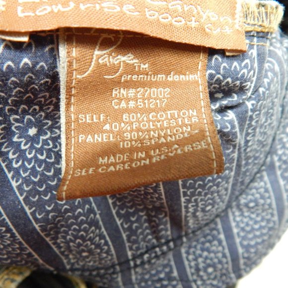 Paige Maternity Women's Laurel Canyon Low Rise Boot Cut Jeans  Size 32 - Picture 8 of 13